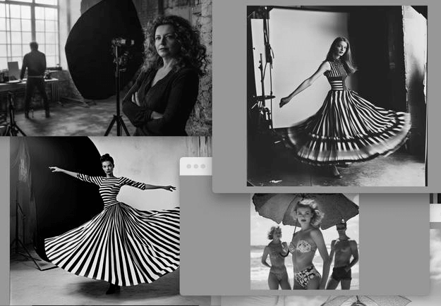 Unterschiedliche Fotografen bei der Arbeit in B&W