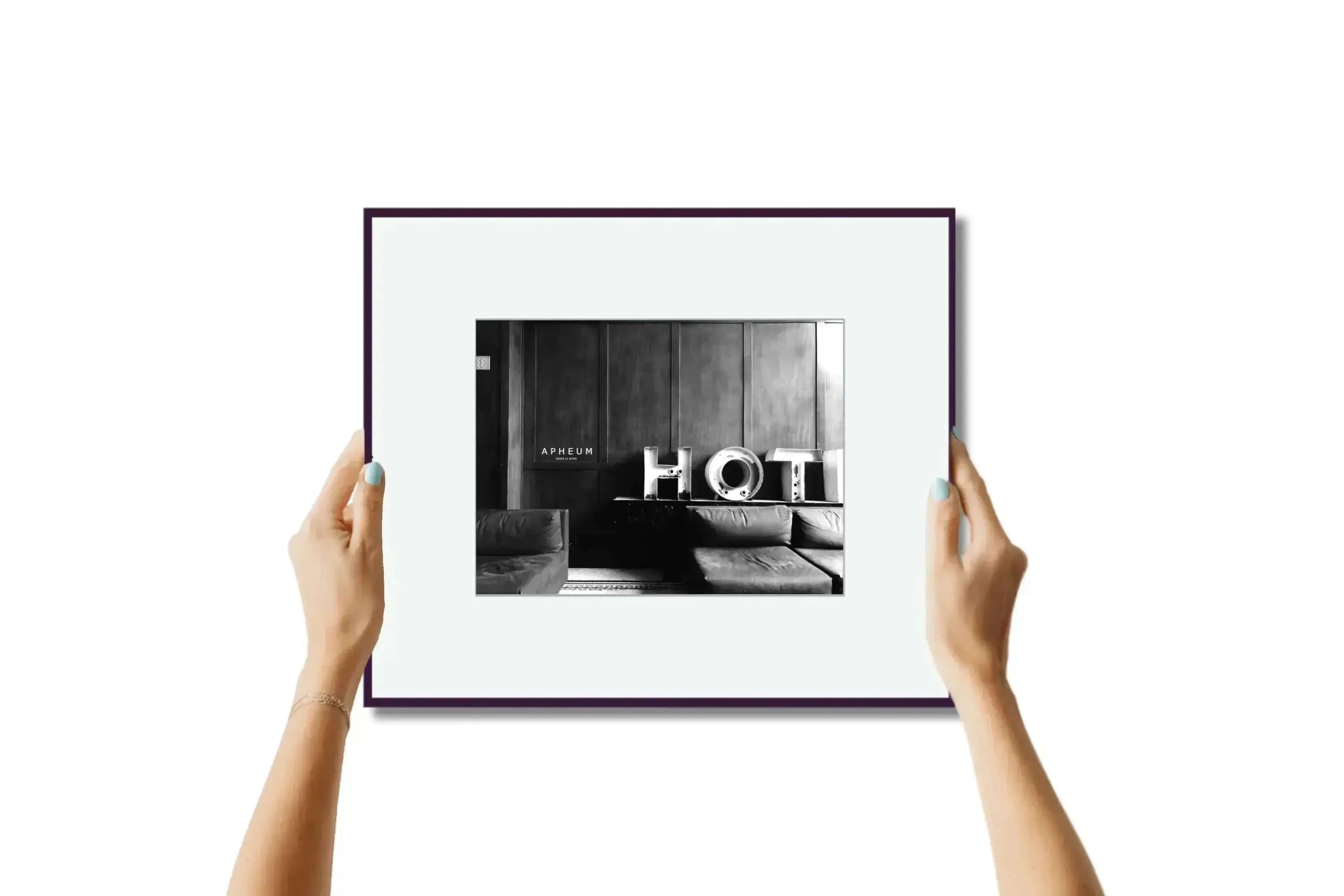 APHEUM Frame M digitaler Fotografie-Rahmen – Aluminiumrahmen Seitenansicht