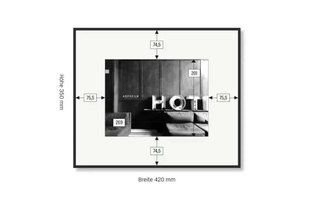 APHEUM Frame M – Fine Art Display mit Deep-Grayscale-Technologie, Schrägansicht